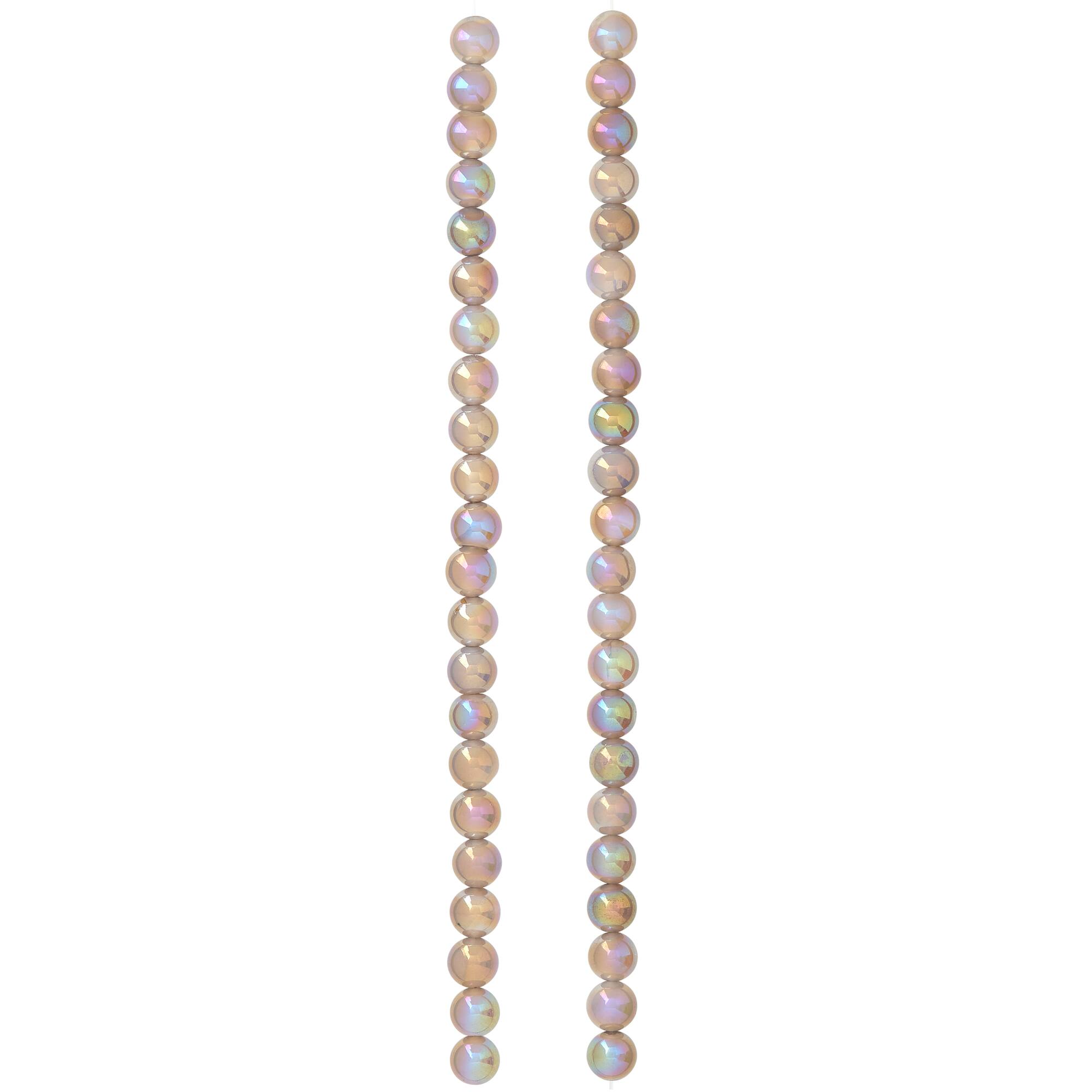 Gray Electroplated Agate Round Beads, 6mm by Bead Landing™